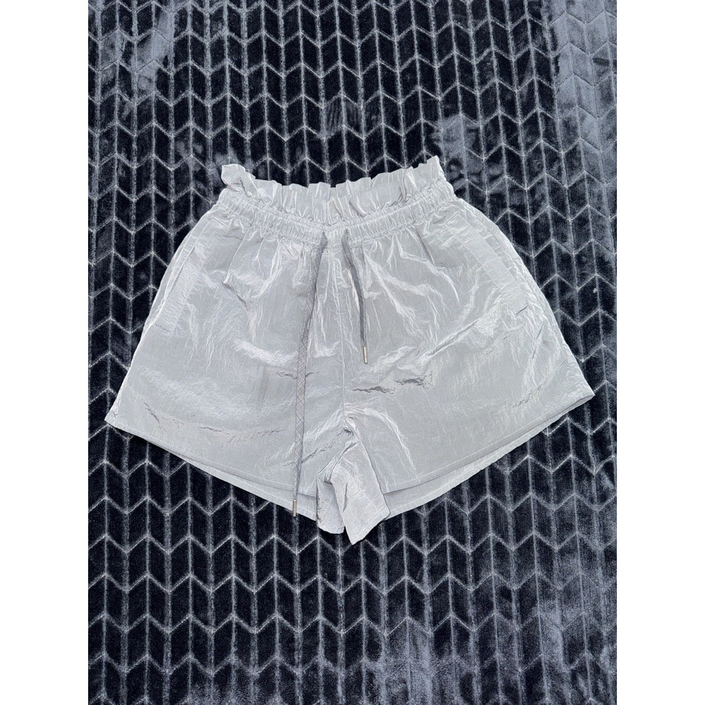 Varley Tulair  High Rise Short SHIMMER SHELL Drawstring Pocket Size Small